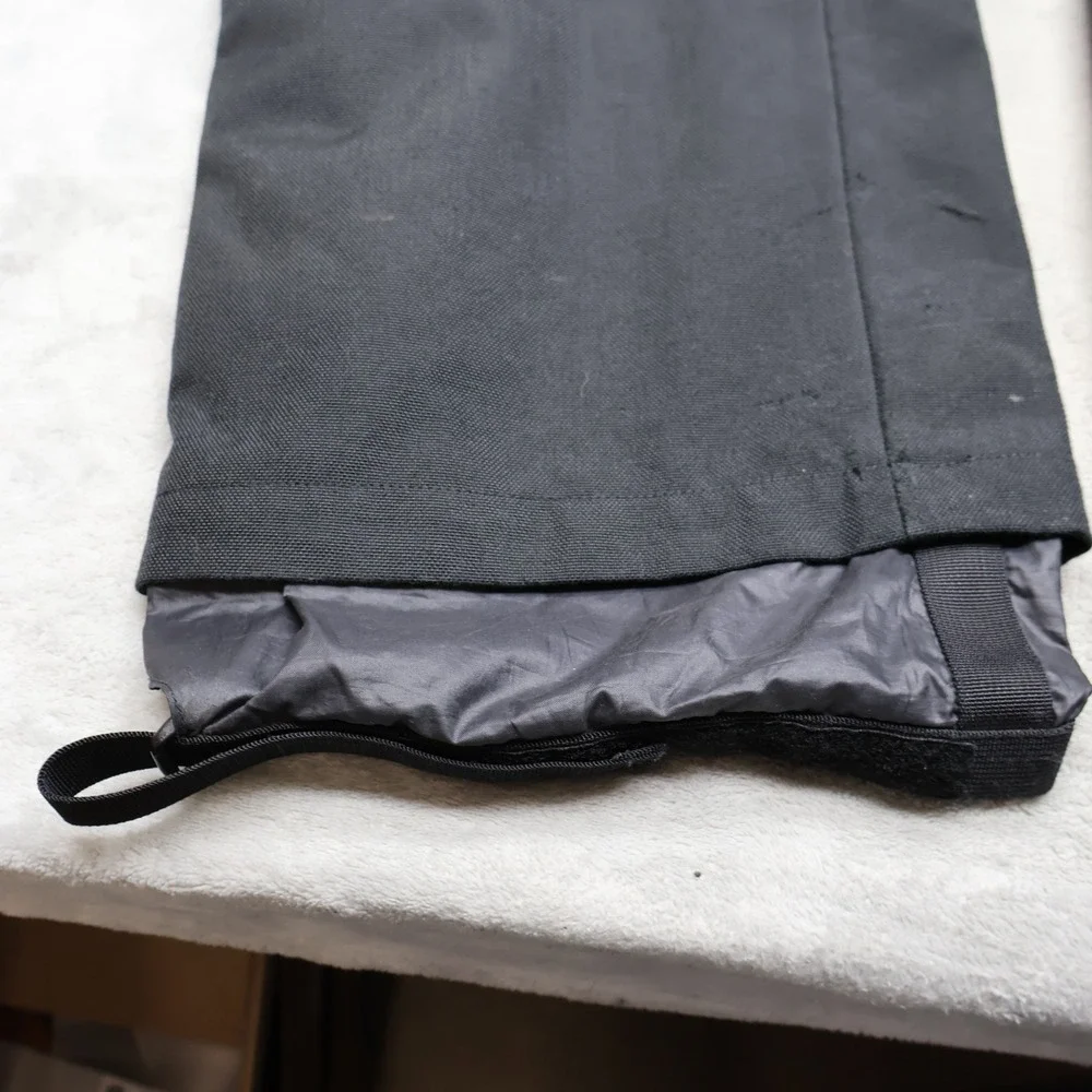 North Face Snow Pants Mens XL BLK Steep Tech Ultrex Ski Wind Rain Side Zip 35x31
